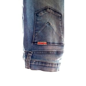 Hudson nico midrise super skinny distressed jeans